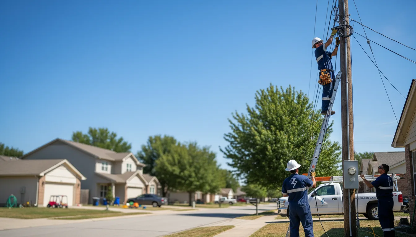 Residential electrician providing installation services in Upatoi, GA
